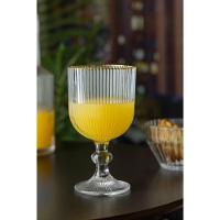 Conjunto 2 Taças De Vidro Com Fio De Ouro 380 Ml Lines Wolff