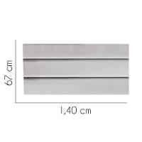 Painel Cabeceira Estofada Argentina 140cm Cama Box Casal Suede Cinza Claro- Mabe Magazine - 2