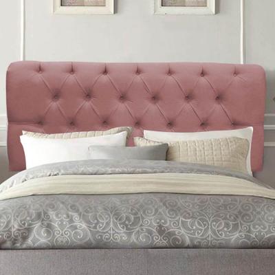 Painel Cabeceira Estofada Paris 140cm Cama Box Casal Suede Rose- Mabe Magazine