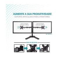 Suporte Articulado Duplo De Mesa Para Monitores 15” A 27” – Design Premium, Ergonomia E Alta Performance - 2
