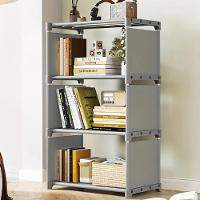 Estante Organizadora Modular Cinza Com 4 Prateleiras Multiuso Para Livros, Brinquedos E Calçados - 2