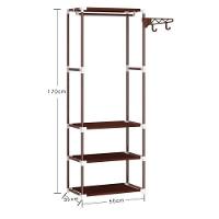 Guarda-roupa Portátil Com Cabideiro E 3 Prateleiras – Organização, Praticidade E Estilo Em Um Só Produto