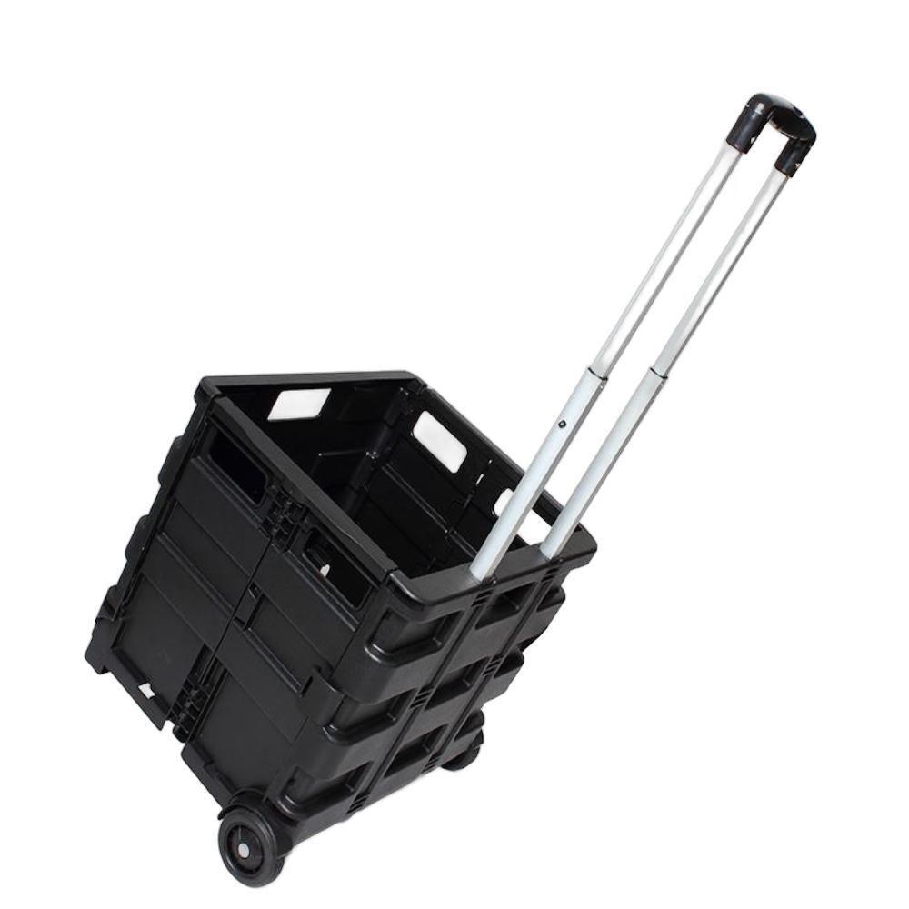 Carrinho De Compras Dobrável 45kg – Compacto, Resistente E Ideal Para Transporte Multiuso - 1