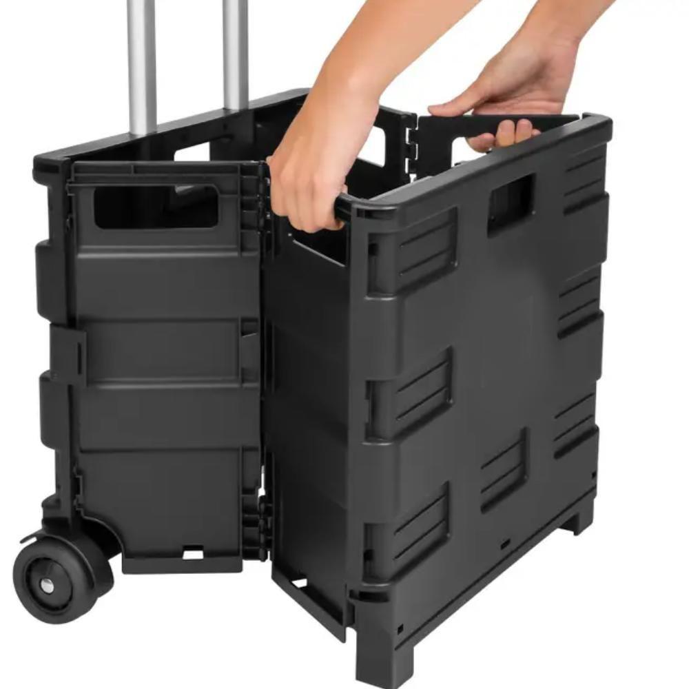 Carrinho De Compras Dobrável 45kg – Compacto, Resistente E Ideal Para Transporte Multiuso - 6