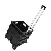 Carrinho De Compras Dobrável 45kg – Compacto, Resistente E Ideal Para Transporte Multiuso - 1