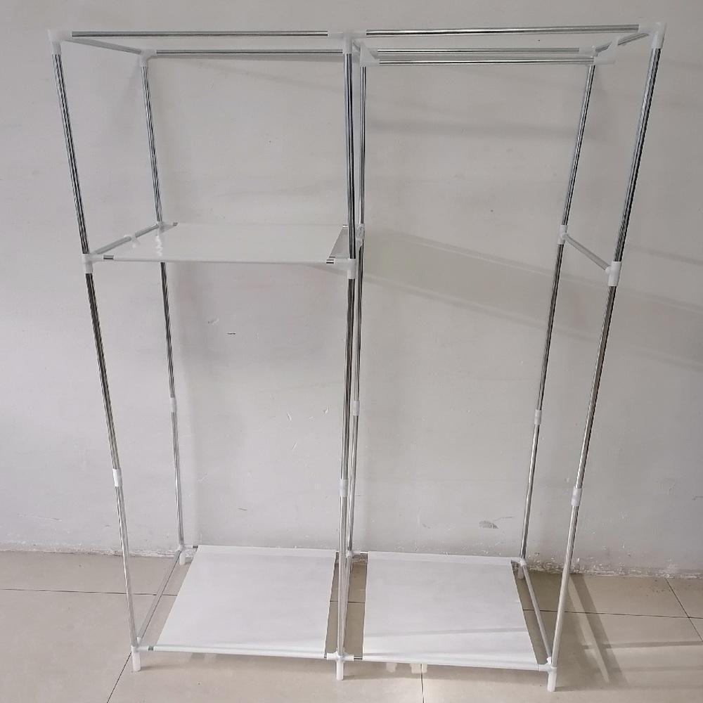 Guarda-roupa Roxo Portátil Dobrável Com Cabideiro E Sapateira – Organização E Praticidade Em Qualquer Ambiente - 6