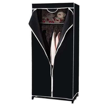 Guarda-roupa Preto Portátil Com Zíper E Cabideiro – Organização, Proteção E Estilo Em Um Só Produto