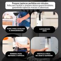 Tapioqueira Vermelha Polvilhador 2 Em 1 Para Goma, Farinha E Temperos – Armazena E Peneira Com Praticidade - 7