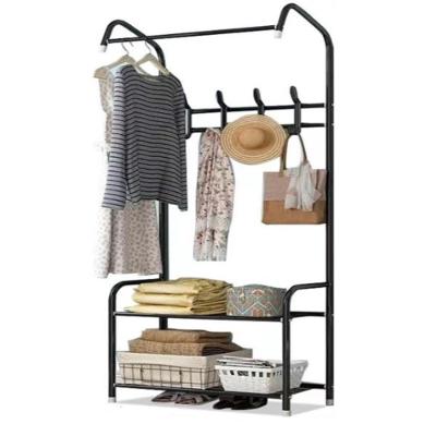 Guarda-roupas Preto Arara Cabideiro Com Prateleira – Organização E Estilo Em Um Só Produto