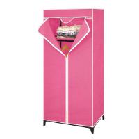 Guarda-roupa Portátil Com Zíper E Cabideiro – Organização, Praticidade E Estilo Em Um Só Produto - Rosa - 1