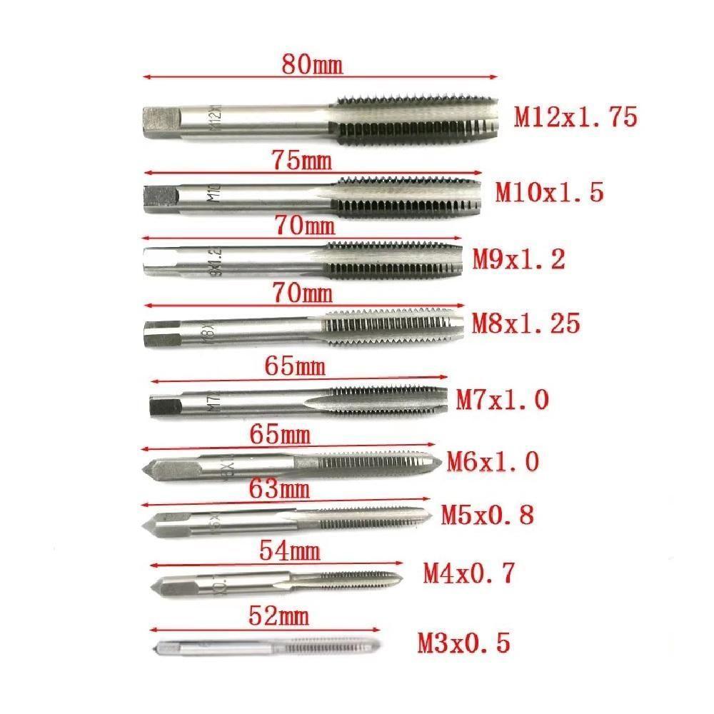 Kit Jogo De Tarraxa E Cossinete 20 Peças Com Maleta – Precisão E Durabilidade Profissional - 7