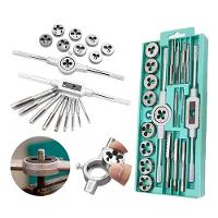 Kit Jogo De Tarraxa E Cossinete 20 Peças Com Maleta – Precisão E Durabilidade Profissional - 1