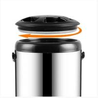 Botijão Garrafa Térmica 10 Litros Inox Com Torneira E Alça Retrátil – Mantém Líquidos Quentes Ou Frios Por Mais Tempo