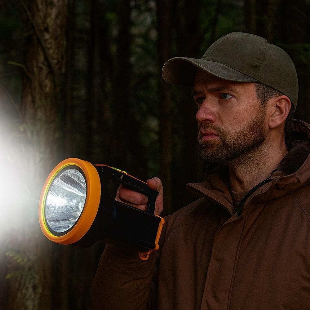 Lanterna Tática Holofote Led 100w – Alcance De 2km E Bateria Recarregável De Longa Duração - Bivolt - 2