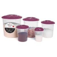 Kit 5 Potes Porta Mantimentos – Organização Completa Para Sua Cozinha - 5