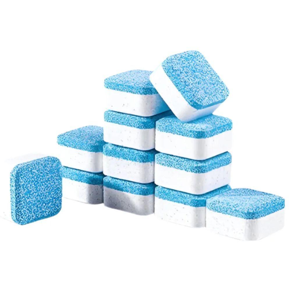 Pastilhas De Limpeza Efervescente Para Máquina De Lavar Roupas E Louças – Kit Com 12 Unidades - 3