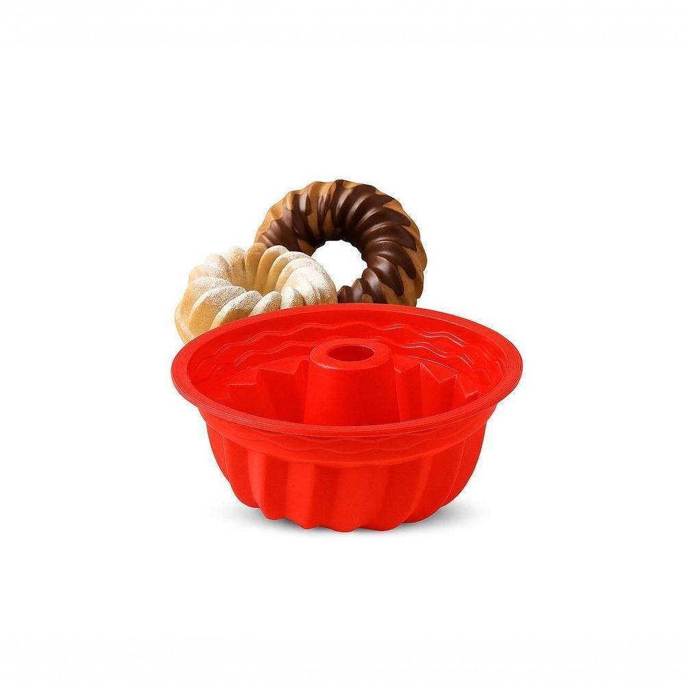 Forma De Silicone Antiaderente Para Pudim, Bolo E Torta – 23 Cm - 1