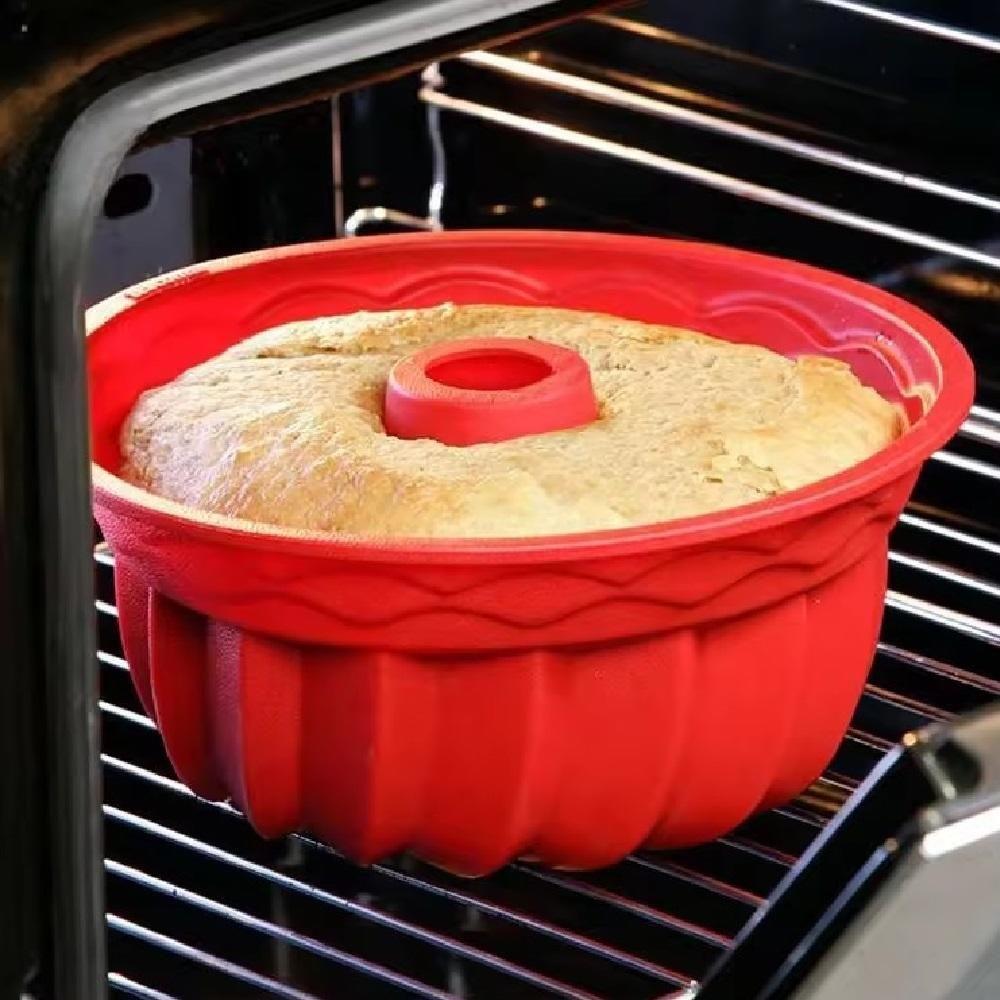 Forma De Silicone Antiaderente Para Pudim, Bolo E Torta – 23 Cm - 6