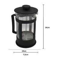 Cafeteira Prensa Francesa 350ml – Vidro Borossilicato E Design Elegante - 6