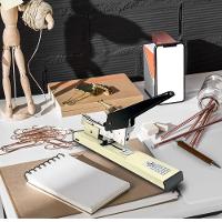 Grampeador Profissional De Mesa 100 Folhas – Alta Resistência E Precisão Executiva - 3