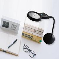 Lupa De Bancada Com Iluminação Led Bifocal – 10 Leds, Aumento 3x E 4,5x, Modelo Th-7028 - 2