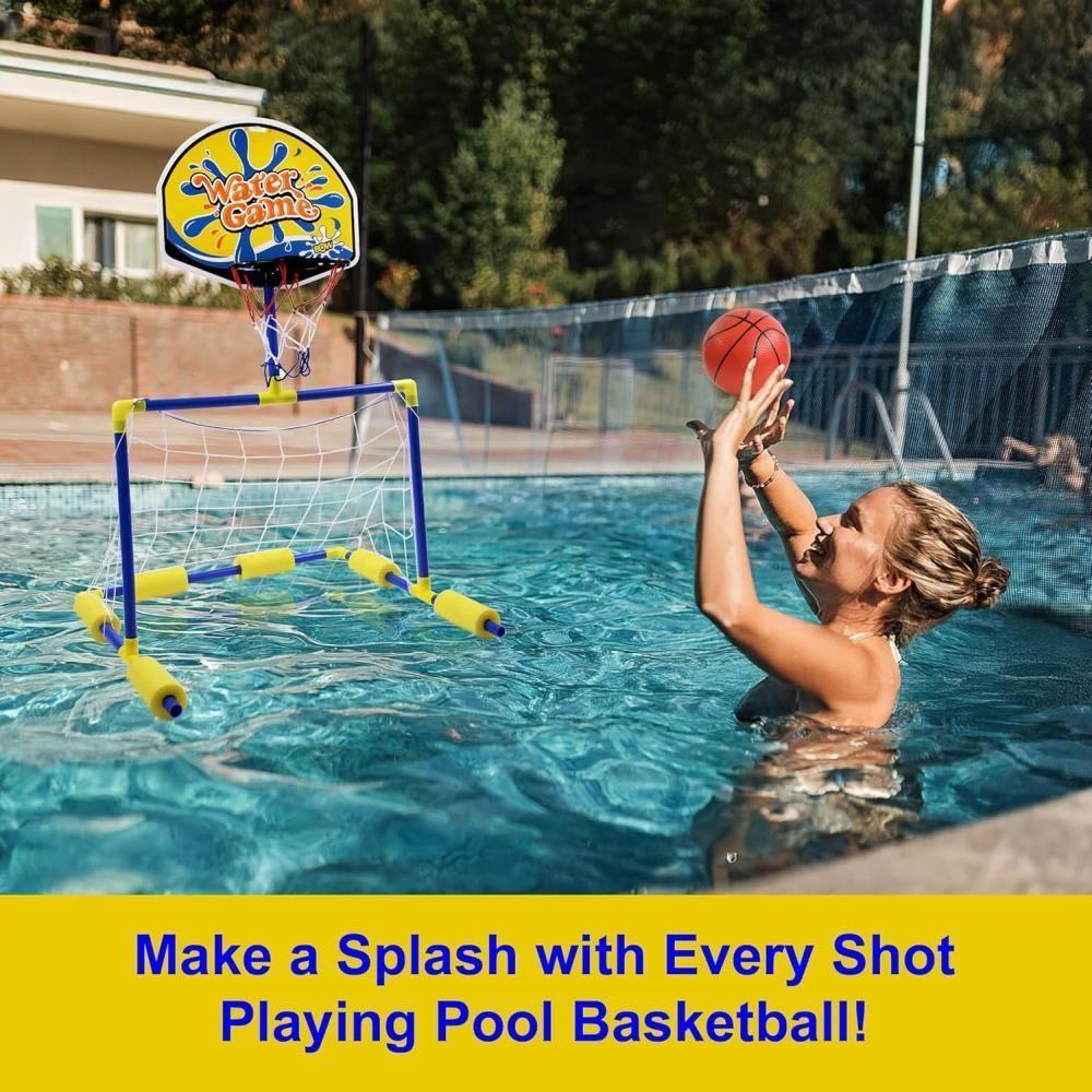 Tabela De Basquete Flutuante 2 Em 1 Com Golzinho – Diversão Garantida Na Piscina - 5