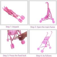 Boneca Com Carrinho De Passeio Dobrável – Diversão, Imaginação E Aprendizado Em Um Só Brinquedo! - 6