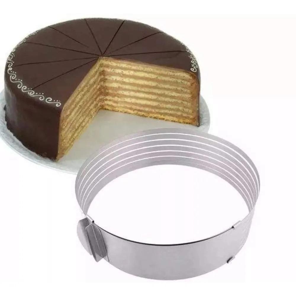 Aro Fatiador De Bolo Expansível Em Inox 30cm – Precisão E Praticidade Para Suas Confeições - 2