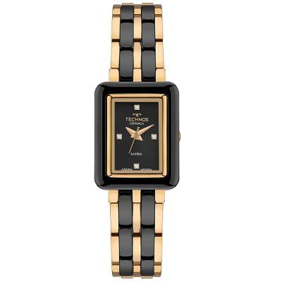 Relógio Technos Feminino Ceramic Sapphire Dourado - 5y36ab/1p