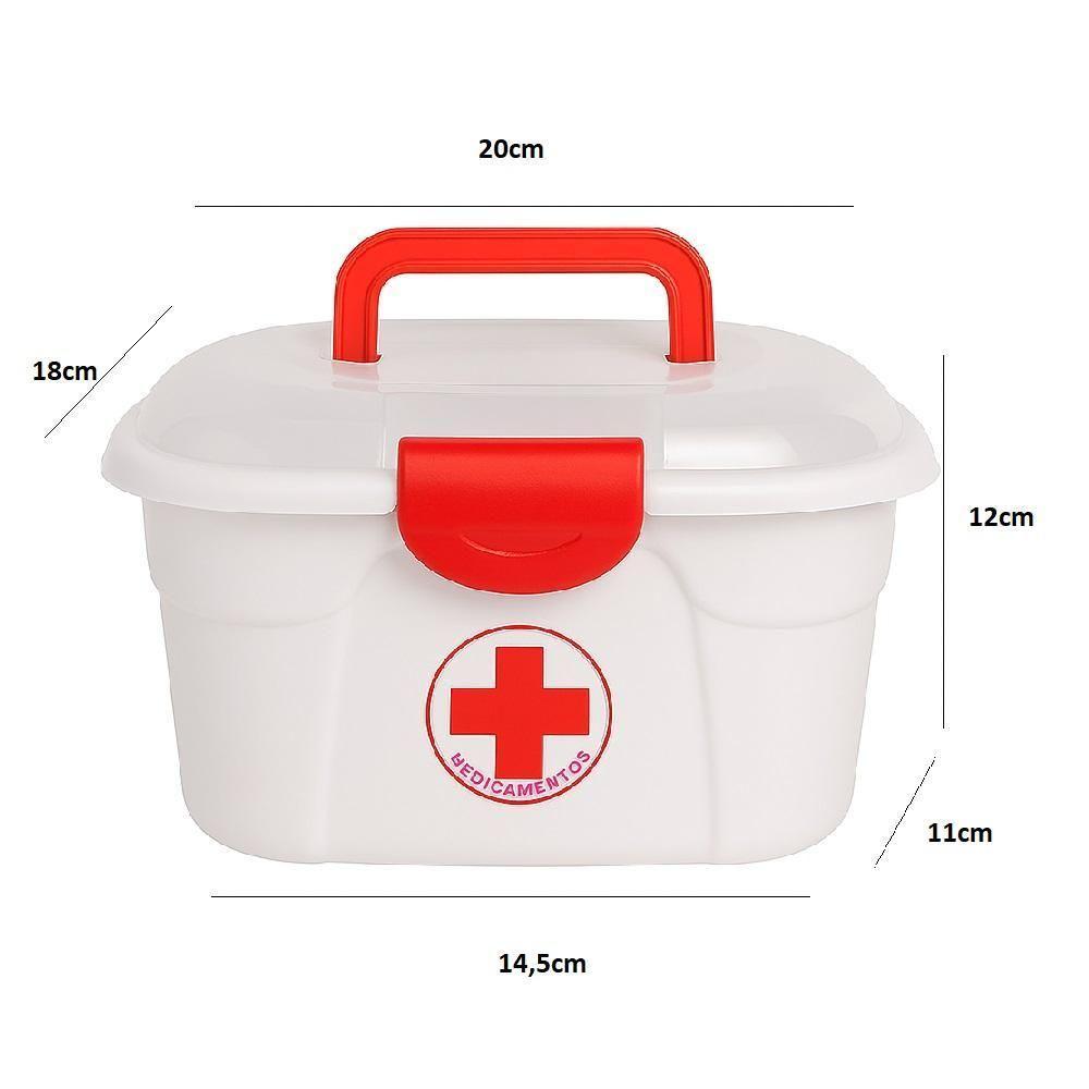 Maleta De Primeiros Socorros Compacta Com Alça E Trava Para Medicamentos - 6