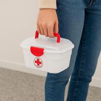 Maleta De Primeiros Socorros Compacta Com Alça E Trava Para Medicamentos - 2