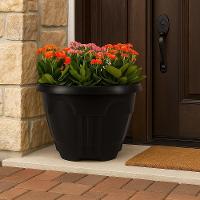 Vaso Redondo 15,5 L De Plástico Preto Para Plantas E Decoração De Jardins E Varandas - 2