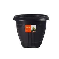 Vaso Redondo 15,5 L De Plástico Preto Para Plantas E Decoração De Jardins E Varandas - 3