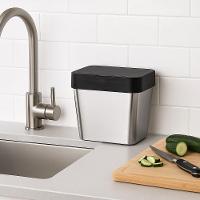 Lixeira Retangular Compacta 2,5 L Em Polímero Resistente Com Tampa Manual - 2