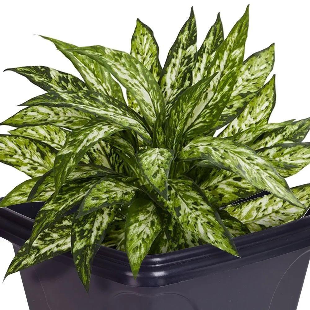 Vaso Quadrado 16,5 L De Plástico Preto Para Plantas E Decoração - 7