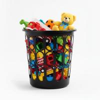 Cesto Telado Para Roupas 30 L Com Tampa Preta Para Lavanderia E Banheiro - 5