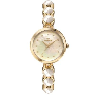 Relógio Feminino 2035NEJ-1X Analógico Pulseira Aço Inox Dourado Technos
