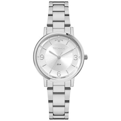 Relógio Feminino 2035NES-1K Analógico Pulseira de Aço Inox Prata Technos