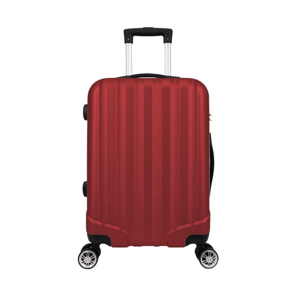 Mala De Bordo Abs 4 Rodas Action Fortt Vermelha MAB02-VR - 1