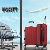 Mala De Bordo Abs 4 Rodas Action Fortt Vermelha MAB02-VR - 7