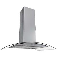Coifa Ilha 90cm Vidro Curvo Nardelli Inox 220V - 1