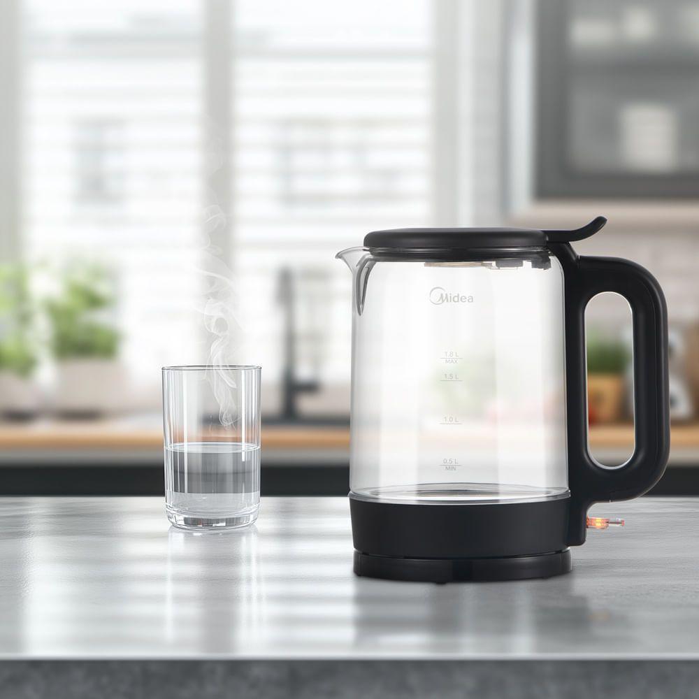 Chaleira Elétrica De Vidro 1,8L Top Fill Midea KGL17P1 110V - 6