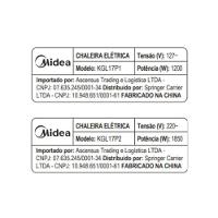 Chaleira Elétrica Preta 1,7L Double Wall Midea KDW17P2 220V - 7