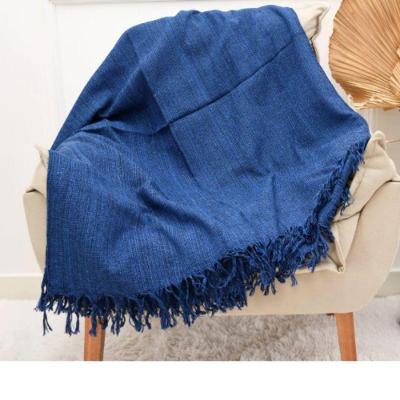 Kit 2 Manta Para Sofá Kink Gigante 2 E 3 Lugares 3,00x1,80 Capa Protetor De Sofa Grande De Luxo Azul Mesclado