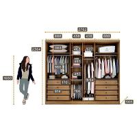 Guarda Roupa Casal Livorno 6 Portas 8 Gavetas Cumaru 23 - Novo Horizonte - 2