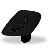 Mesa De Jantar Cone Oval Organica Flower 198x122cm Madeira ébano - 3