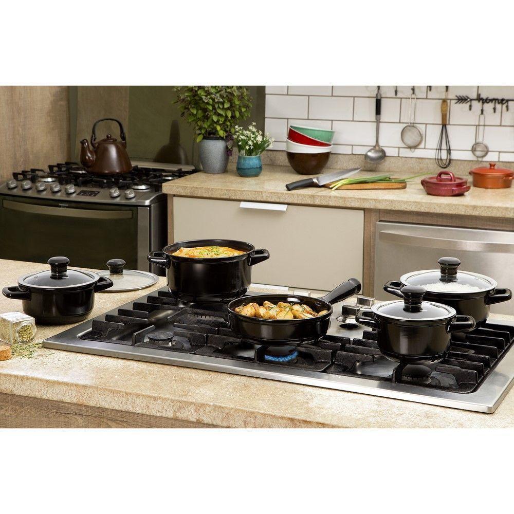 Jogo De Panelas De Cerâmica Smart Duo 5 Peças Preto Ceraflame - 7