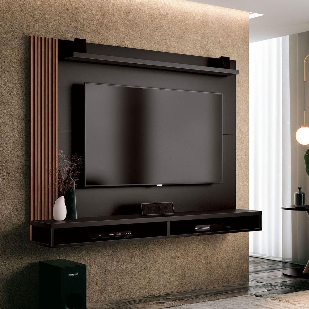 Painel Dijon - Móveisaqui Cor Preto Com Naturale - 3