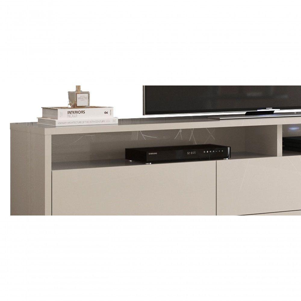 Rack Bancada Para Tv Aspen 1.8 Off White - Moveisaqui - 3