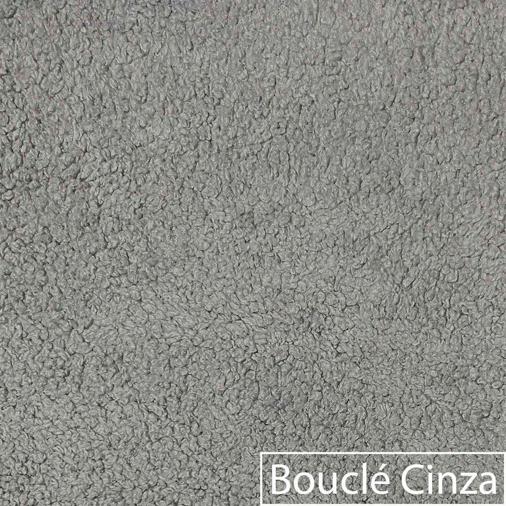 Sofá 3 Lugares Decoração Lazer Sala Ibiza Spz 180cm Bouclé - Amarena Móveis Cinza-3302 - 8